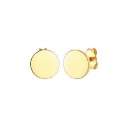 Elli Elli Kolczyki Damskie kolczyki sztyfty okrągłe błyszczące Basic w srebrze próby 925 Sterling Silver Ohrringe Damen
