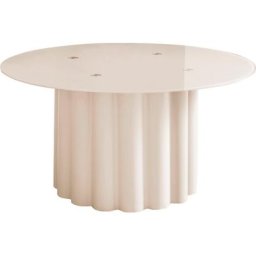 LeGer Home by Lena Gercke Couchtisch Shaye, Tischplatte aus Glas, Durchmesser 80 cm