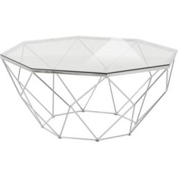 Guido Maria Kretschmer Home&Living Couchtisch Caen, aus Glas und Metall in geometrischen Formen, Breite 95 cm