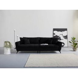 andas Big-Sofa Lörby, auch mit Aqua clean-Bezug, feine Steppung im Sitzbereich, lose Kissen