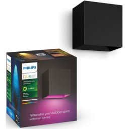 Philips Hue LED Außen-Wandleuchte White & Color Ambiance Resonate, Dimmfunktion, LED fest integriert, RGB, RGBW
