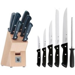 WMF Messerblock Classic Line (7tlg), Messerklingen aus Spezialklingenstahl