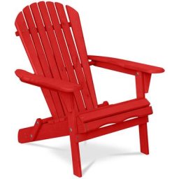 Privatefloor - Gartenstuhl Adirondack - Holz Rot - Hemlock Holz - Rot