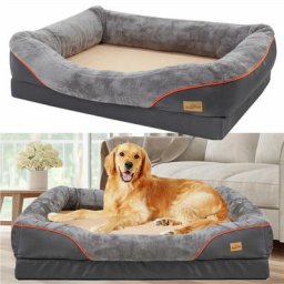 Orthopädisches Hundebett Hundekissen Haustierbett Hundekorb Tierbett Hundesofa, Bezug abnehmbar &