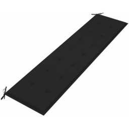 Gartenbank-Auflage Schwarz 200x50x3 cm Oxford-Gewebe Vidaxl Schwarz