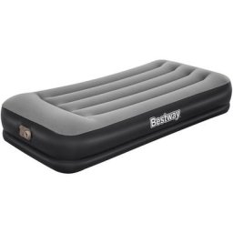 Bestway - Luftbett für 1 Person - 90 x 190 cm - Stärke 36 cm - Schwarz und Grau - takiti von