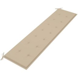 Gartenbank-Auflage Beige 200x50x3 cm Oxford-Gewebe Vidaxl Beige