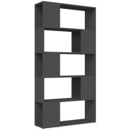 Bücherregal Raumteiler Grau 80x24x155 cm Holzwerkstoff Vidaxl Grau