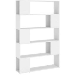 Bücherregal Raumteiler Weiß 100x24x155 cm Holzwerkstoff Vidaxl Weiß