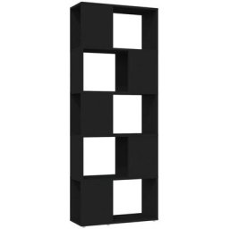 Bücherregal Raumteiler Schwarz 60x24x155 cm Holzwerkstoff Vidaxl Schwarz