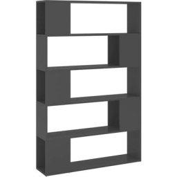 Bücherregal Raumteiler Grau 100x24x155 cm Holzwerkstoff Vidaxl Grau