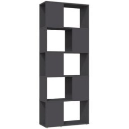 Bücherregal Raumteiler Grau 60x24x155 cm Holzwerkstoff Vidaxl Grau