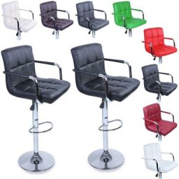 2er Set Barhocker Barstuhl Tresenhocker Küchenhocker Loungesessel Esszimmerstuhl Schwarz - Tresko