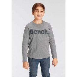 Bench. Langarmshirt Basic mit Logo-Druck