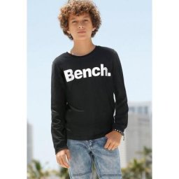 Bench. Langarmshirt Basic mit Logodruck