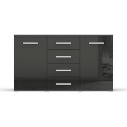 rauch Kommode Koluna, mit Hochglanzfront, 4 Schubkästen, inkl. 3er-Set Filzboxen