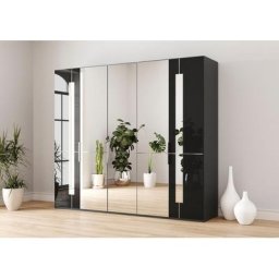 GALLERY M branded by Musterring Drehtürenschrank Imola W inkl. Einlegeböden und Kleiderstangen, mit Glas- und Spiegeltüren