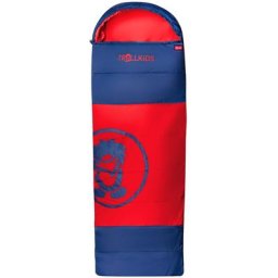 TROLLKIDS Midnight Sun Dreamer Schlafsack Kinder rot/blau Left Zipper 2023 Schlafsäcke