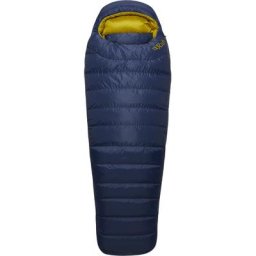 Rab Ascent Pro 600 Schlafsack Regular Damen blau Left Zipper 2023 Schlafsäcke
