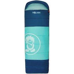 TROLLKIDS Midnight Sun Dreamer Schlafsack Kinder türkis/blau Left Zipper 2023 Schlafsäcke