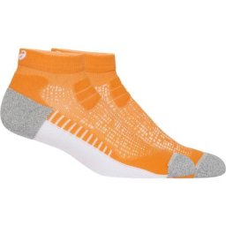 asics Road+ Run Quarter Socken orange/grau XL | EU 47-49 2023 Laufsocken