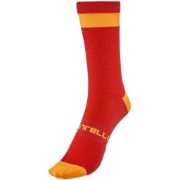 Castelli Alpha 18 Socken Herren rot/orange S/M | EU 36-39 2021 Bekleidung
