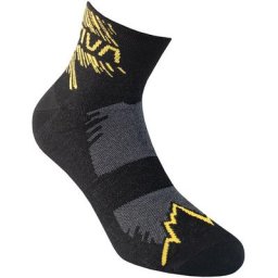 La Sportiva Fast Laufsocken schwarz/gelb M | EU 38-40 2023 Laufsocken