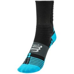 Compressport Pro Marathon Socken schwarz/türkis T1 | EU 35-38 2023 Kompressionssocken