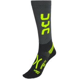 UYN Run Compression Fly Socken Herren grau/gelb EU 45-47 2023 Kompressionssocken