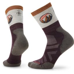 Smartwool Athlete Edition Approach Crew Socken Damen rot/beige S | EU 34-37 2023 Winter Laufsocken