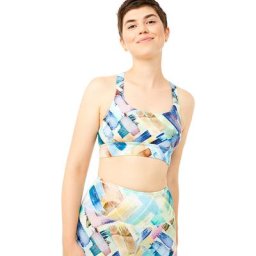 MANDALA Printed Tencel Sport-BH Damen blau/bunt XS 2022 Unterwäsche
