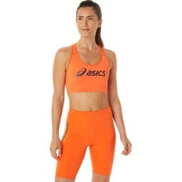 asics Core Sport-BH Logo Damen orange M 2022 Lauf-BHs