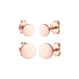 Elli Elli Ohrringe Disc Plättchen Kreis Basic 2er Set 925 Silber Damen