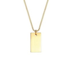 Elli Elli Halskette Venezianerkette Rechteck Basic Minimal 925 Silber Ketten Damen