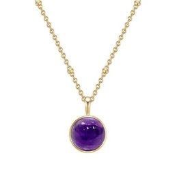 Glanzstücke München Halskette Sterling Silber Amethyst in Silber Ketten Damen