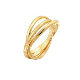 Elli Elli Pierścień Damski pierścionek owijany Trinity Basic Classic w srebrze 925 Sterling Silver Ringe Damen