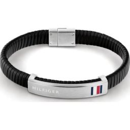 Tommy Hilfiger Armband Edelstahl, Leder Armbänder & Armreife Herren