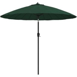 Vidaxl - Sonnenschirm mit Aluminium-Mast 270 cm Grün Grün