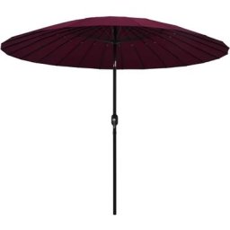 Vidaxl - Sonnenschirm mit Aluminium-Mast 270 cm Bordeauxrot Rot