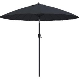 Vidaxl - Sonnenschirm mit Aluminium-Mast 270 cm Schwarz Schwarz