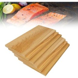 30x14cm Zedernholz Räucherbretter 6 Stück Cedar Planke Flammlachsbrett für Gas- & Kohlegrill