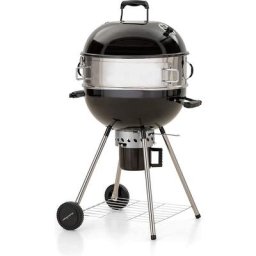 Kugelgrill, Holzkohlegrill mit PizzaRing, Deckel Thermometer, Abnehmbaren Verchromter Grillrost,