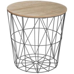 Couchtisch Kumi schwarz - d 40 cm Atmosphera Schwarz