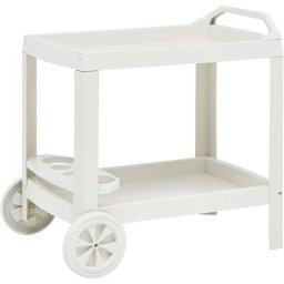 Vidaxl - Getränkewagen Weiß 69×53×72 cm Kunststoff Weiß