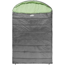 CAMPZ Surfer Pro 1200 Schlafsack Duo grau/grün 2023 Schlafsäcke