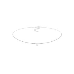 Elli Elli Halskette Choker Mondstein Anhänger Basic Trend 925 Silber Ketten Damen