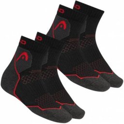 HEAD Unisex Hiking Quarter Wandersocken 2 Paar 701219909-002