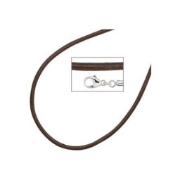 JOBO Collier, Leder und 925 Silber 42 cm