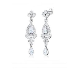 Elli Premium Paar Ohrhänger Ohrhänger Tropfen Zirkonia Elegant 925 Silber