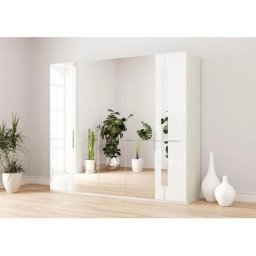 GALLERY M branded by Musterring Drehtürenschrank Imola W inkl. Einlegeböden und Kleiderstangen, mit Glas- und Spiegeltüren